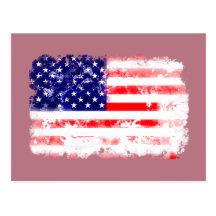 USA FLAGGAN TVÄTTAR VYKORT