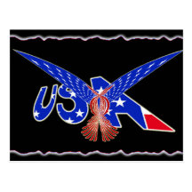 USA FLAGGAÖRN PHOENIX VYKORT