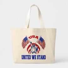 USA FÖRENADE OSS STÅR TOTE BAGS