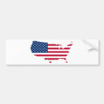 USA-Formad flagga Bildekaler