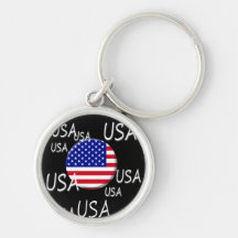 USA Keychain Nyckelring