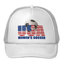USA kvinna hatt för fotboll Trucker Keps