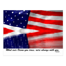 USA-Patriotisk-Utländsk postcard. Vykort