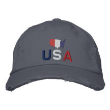 USA röd vit och blått Broderad Baseball Keps