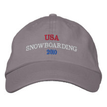 USA SNOWBOARDING 2010 BRODERADE BASEBALL KEPSAR