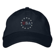 USA stjärnor Broderad Baseball Keps