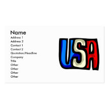 USA visitkort