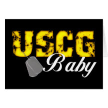 uscg99babyblk hälsnings kort