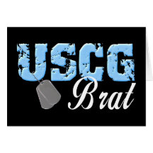 uscg99brat3blk hälsningskort