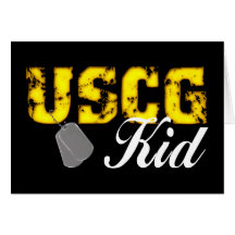 uscg99kidblk hälsnings kort