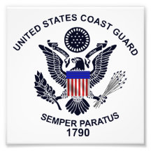 USCG-flaggaEmblem Fototryck