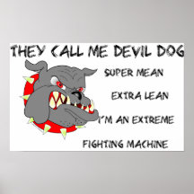 USMC dem appell mig djävulenhund Print