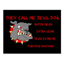 USMC dem appell mig djävulenhund Vykort