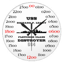 USS Richard P. Leary (DD-664) Vägg Klockor