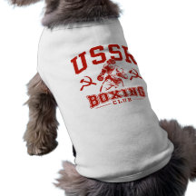 USSR boxning Hund T-shirts