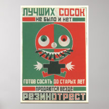 USSR CCCP kalla krigetsovjet - facklig propaganda  Affisch