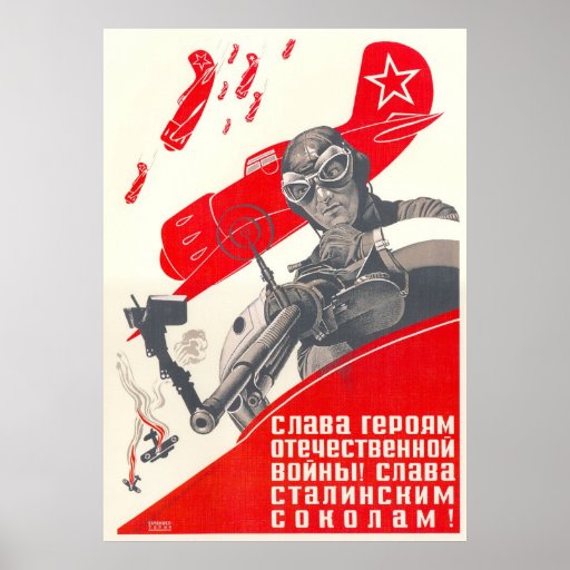USSR CCCP kalla krigetsovjet - facklig propaganda  Affisch