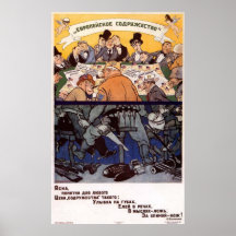 USSR CCCP kalla krigetsovjet - facklig propaganda  Affischer
