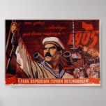 USSR CCCP kalla krigetsovjet - facklig propaganda  Affisch