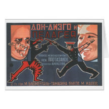USSR CCCP kalla krigetsovjet - facklig propaganda  Hälsningskort
