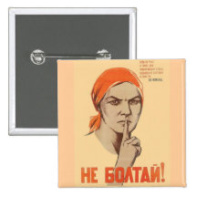 USSR CCCP kalla krigetsovjet - facklig propaganda  Knappar