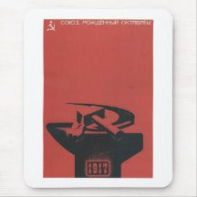 USSR CCCP kalla krigetsovjet - facklig propaganda  Mus Mattor