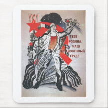 USSR CCCP kalla krigetsovjet - facklig propaganda  Mus Matta