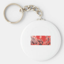 USSR CCCP kalla krigetsovjet - facklig propaganda  Nyckelring