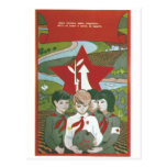 USSR CCCP kalla krigetsovjet - facklig propaganda  Vykort