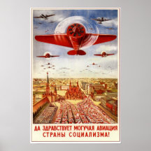 USSR sovjetiskt flyg 1939 Affisch