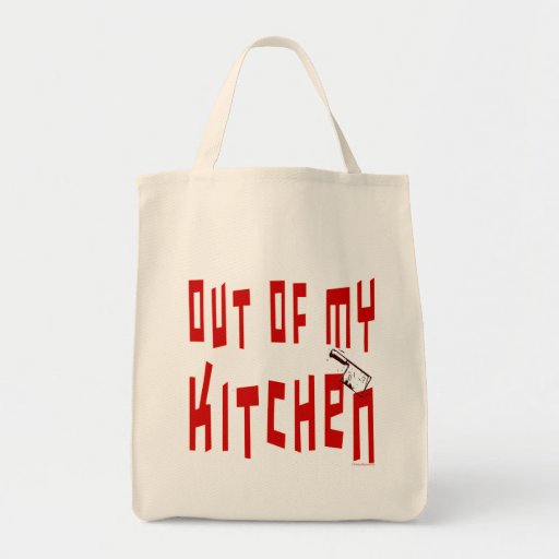 Ut ur min för kockslogan för kök roliga toto hänga tote bags