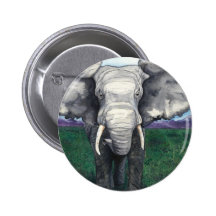 Utmana - afrikansk elefant pins