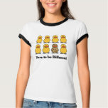 Utmaning att vara olik t-skjorta t-shirt