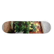 Utomhus- Cafe med vanlig hortensia Skateboard Decks