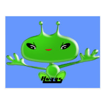 Utomjordingar Huggs Vykort