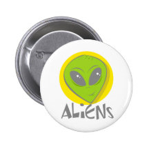 Utomjordingarhuvud Pins