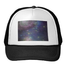 Utrymme, stjärnor, galaxer och nebulas mesh kepsar