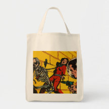 Utrymmefasa - konst för vintagescience fictionteck tote bags