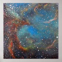 Utrymmekonstaffisch - stor Magellanic molnmålning