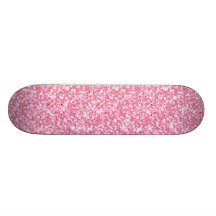 Utskrivavet foto för babyrosaglitter skate board decks