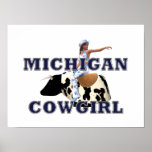 UTSLAGSPLATSMichigan Cowgirl Posters