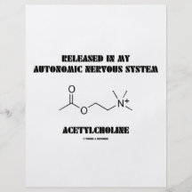 Utsläppt autonom nervsystemAcetylcholine Flygblad Designs