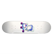 Utsmyckad grafisk baby med hjärtfelbarnvagn anpassningsbara skateboard