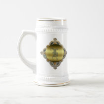 Utsmyckad Monogram Stein Mugg