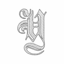 Utsmyckad Monogrammed broderad skjorta för brev Y Polotröja