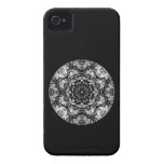 Utsmyckad rundadesign på Black. iPhone 4 Fodraler