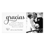 Utsmyckat Gracias fotokort för 311 med hjärta