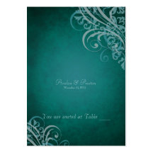 Utsökt barock krickarulla Placecard Visit Kort