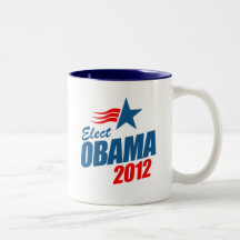 Utvald Obama T-tröja 2012 Mugg