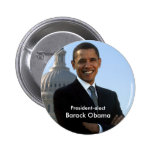 Utvald president - Barack Obama Buton Knappar Med Nål